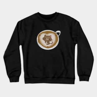 Cute  Kitten Coffee Crewneck Sweatshirt